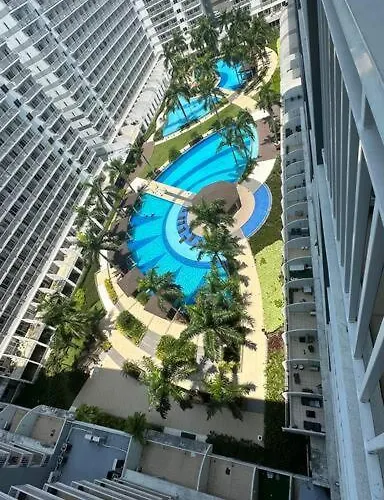 Tropical Balcony Pool View, 14th Floor, Moa, Netflix, Airport At Shell * Manila
